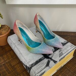 Jeffrey Campbell Metallic Heel Pump